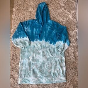 Lane Bryant NWT LIVI Tie Dye Hooded Dress Size 18/20 New Cotton Blend NEW